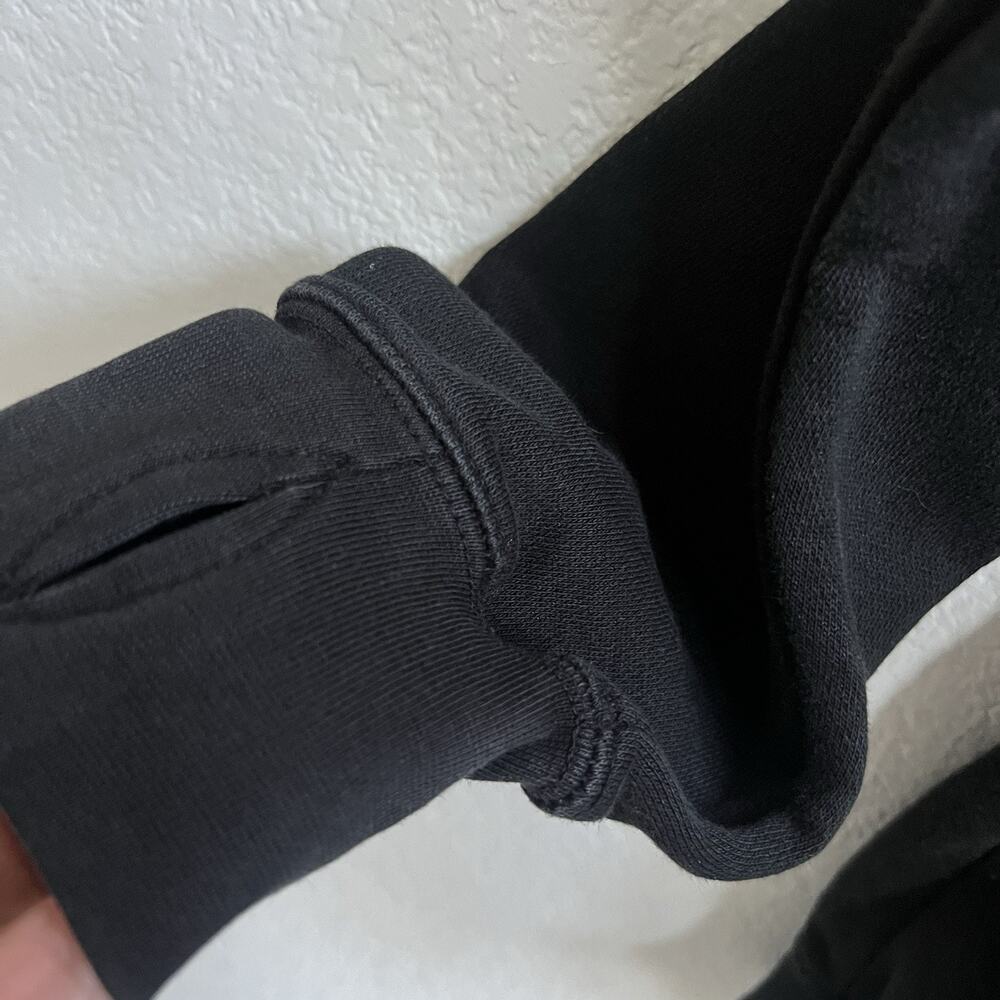 MKI MIYUKI ZOKU Men's Hoodie Sweater Japanese Logo S Black Thumbhole Streetwear - Picture 6 of 8